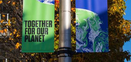 COP26 banners